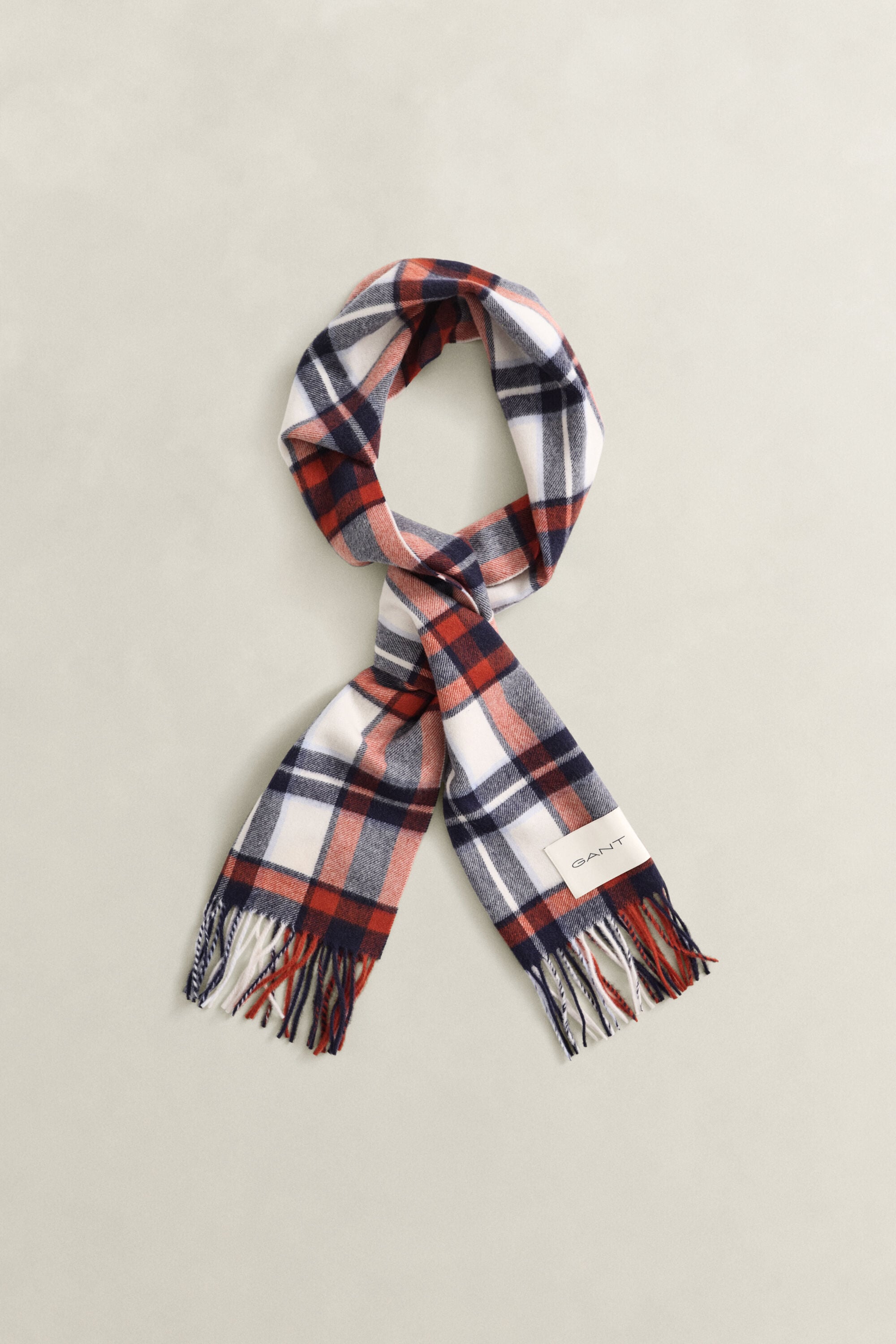 Checked Wool Scarf