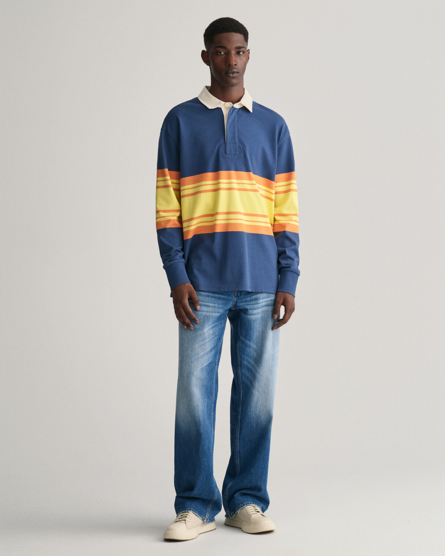 Loose Fit Vintage Wash Jeans