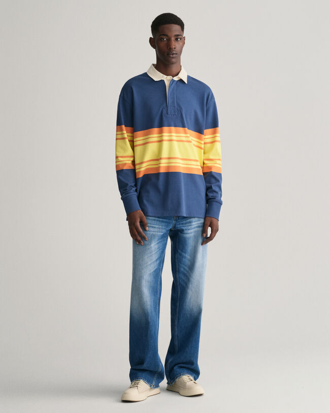 Loose Fit Vintage Wash Jeans