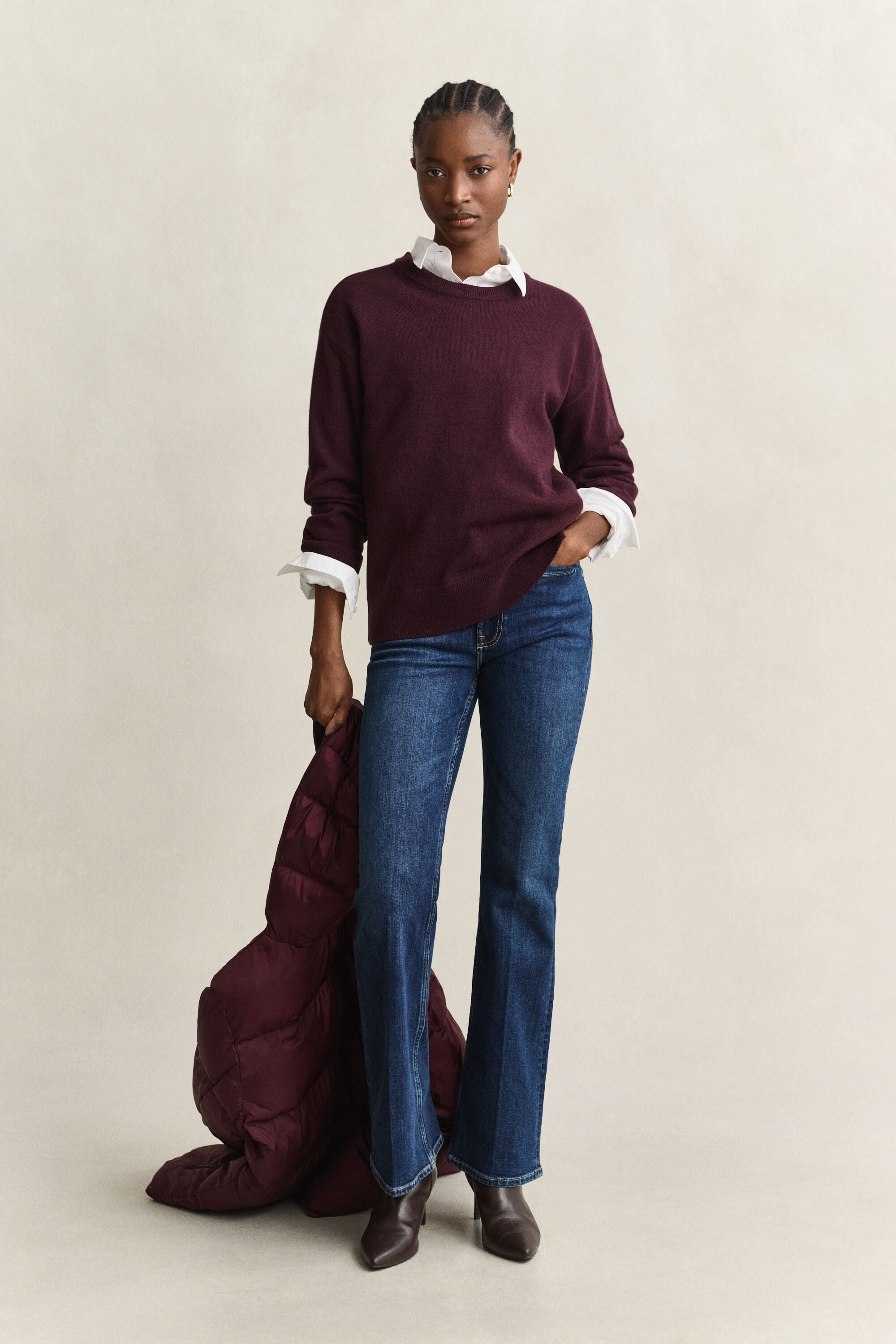 Superfine Lambswool Crew Neck Sweater