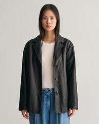 Leather Blazer Jacket