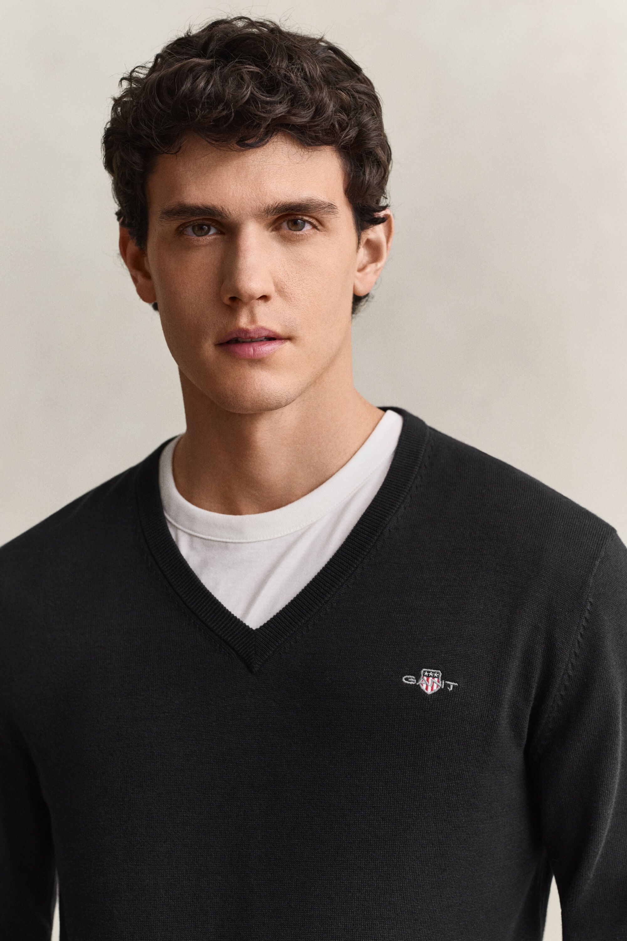 Cotton V-Neck Sweater