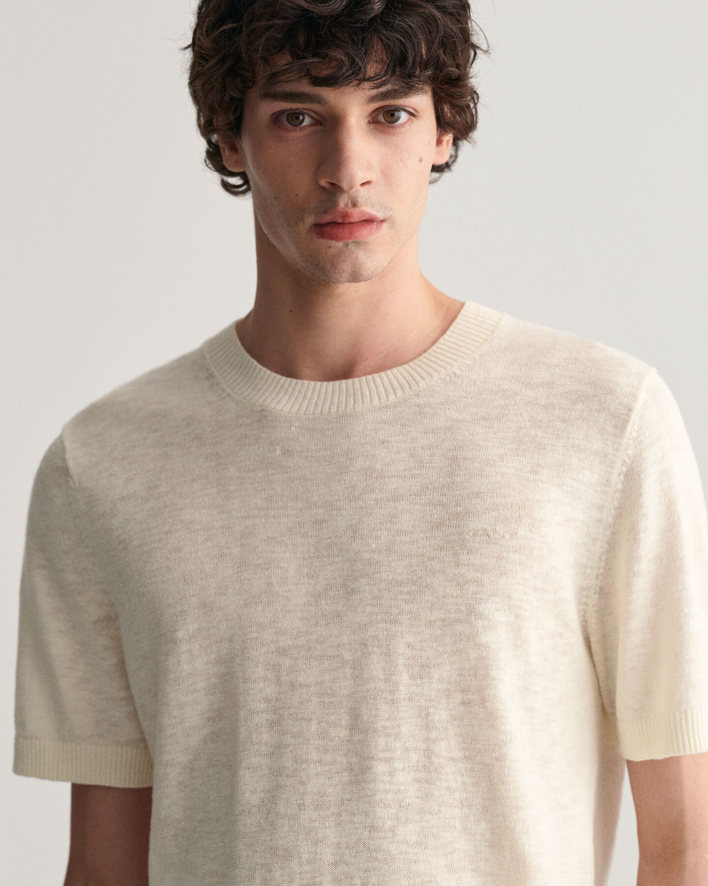 Knitted Cotton Linen T-Shirt