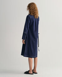 Contrast Stitch Shirt Dress