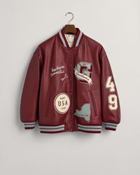 Leather Varsity Jacket