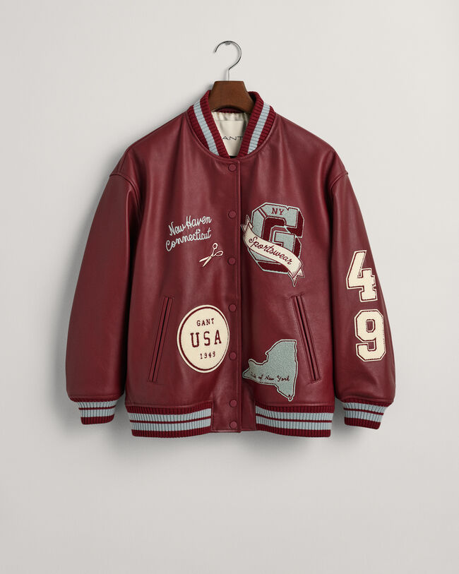 Leather Varsity Jacket