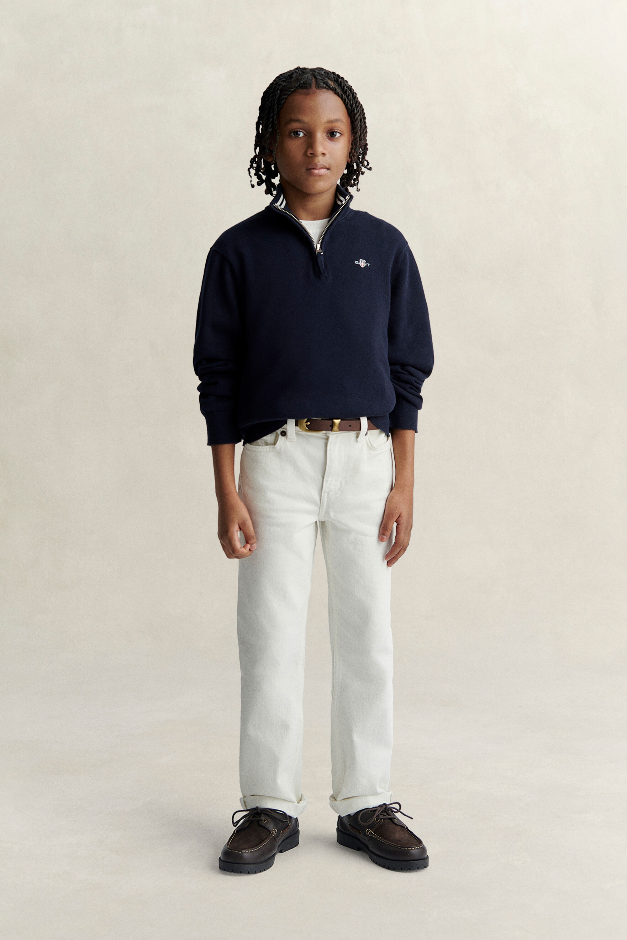 Teen Boys Shield Half-Zip Sweater