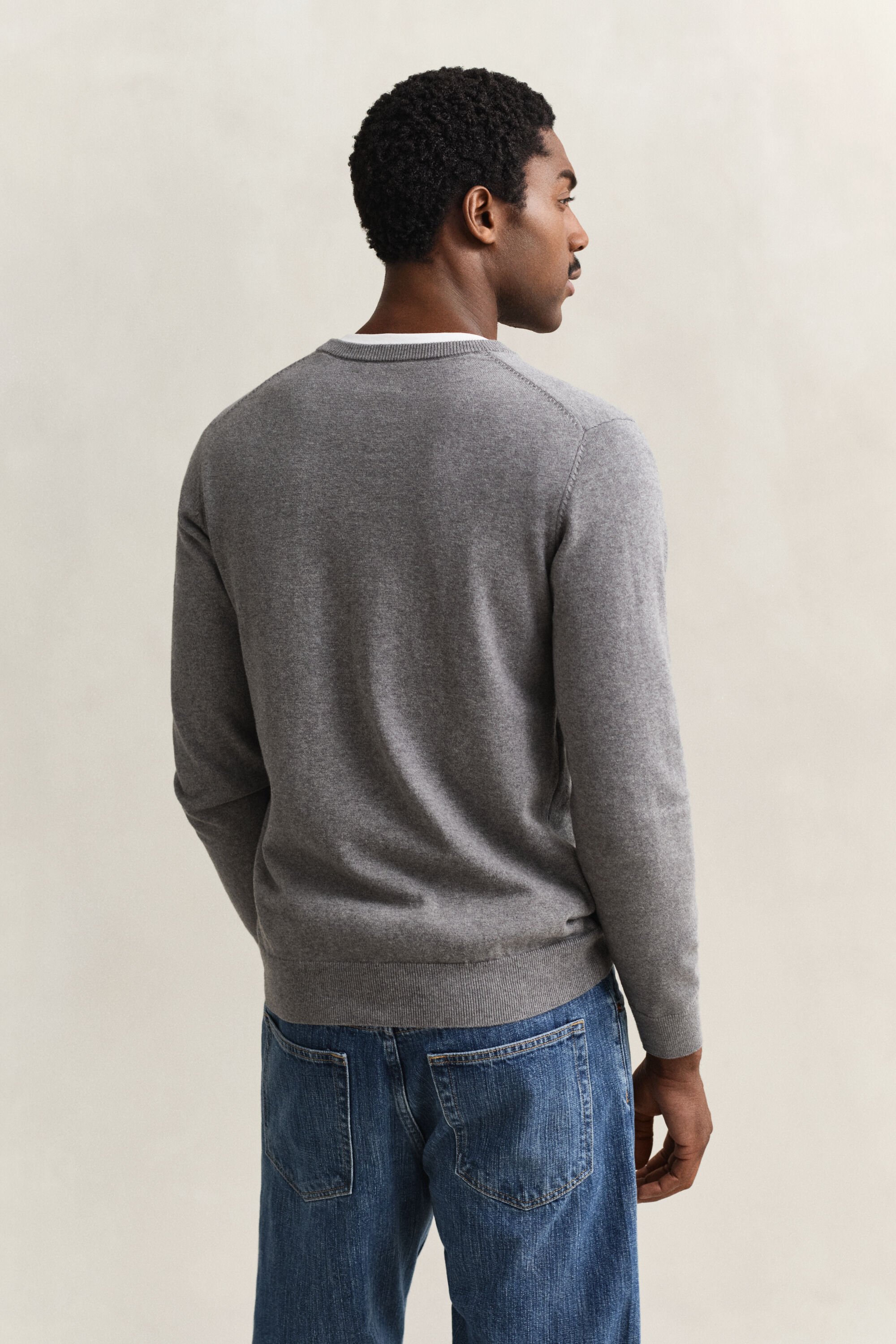Classic Cotton V-Neck Sweater