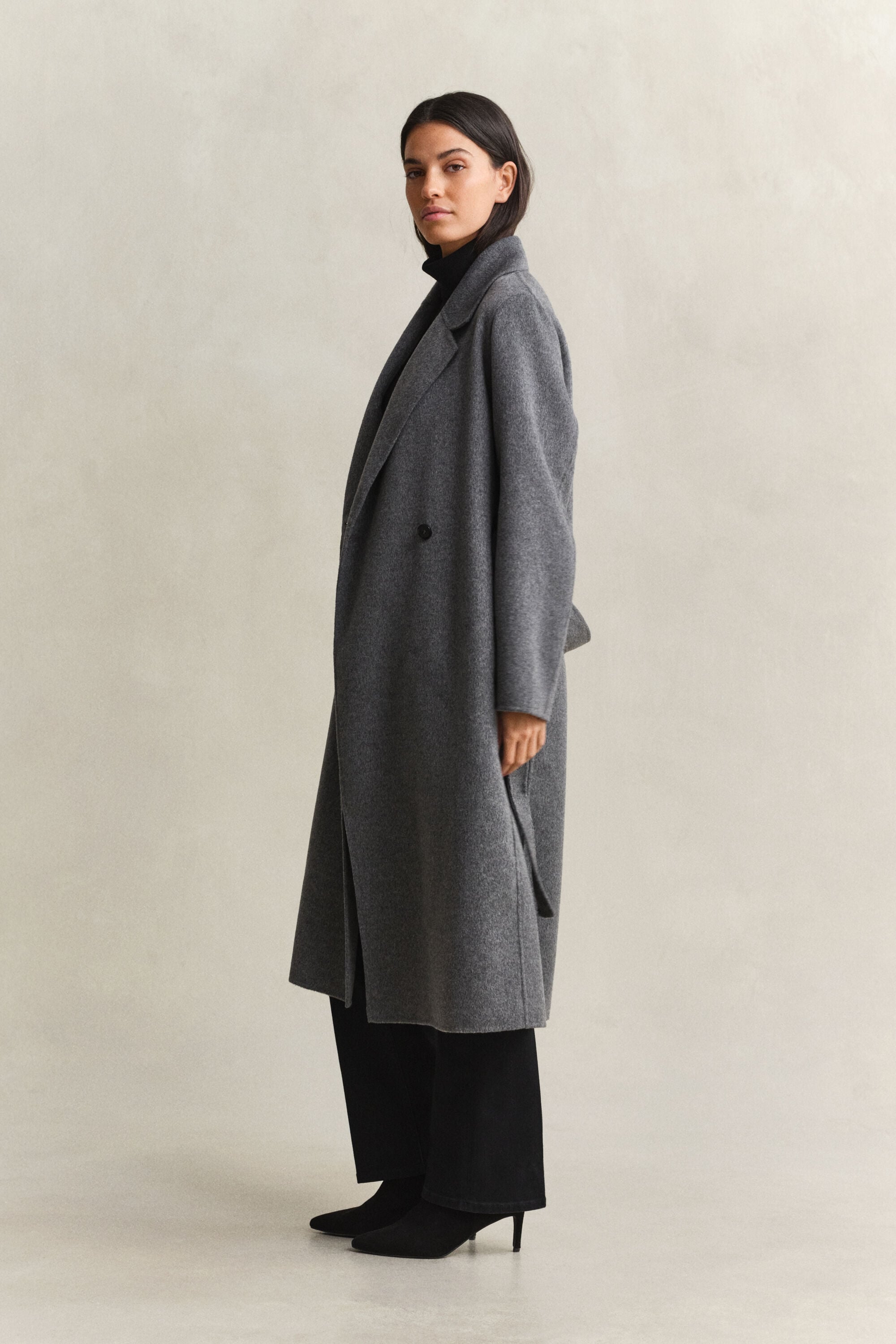 Handstitched Belted Coat