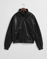 Leather Harrington Jacket