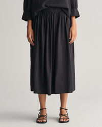 Seersucker Striped Pull-On Skirt