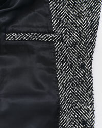 Relaxed Fit Herringbone Blazer