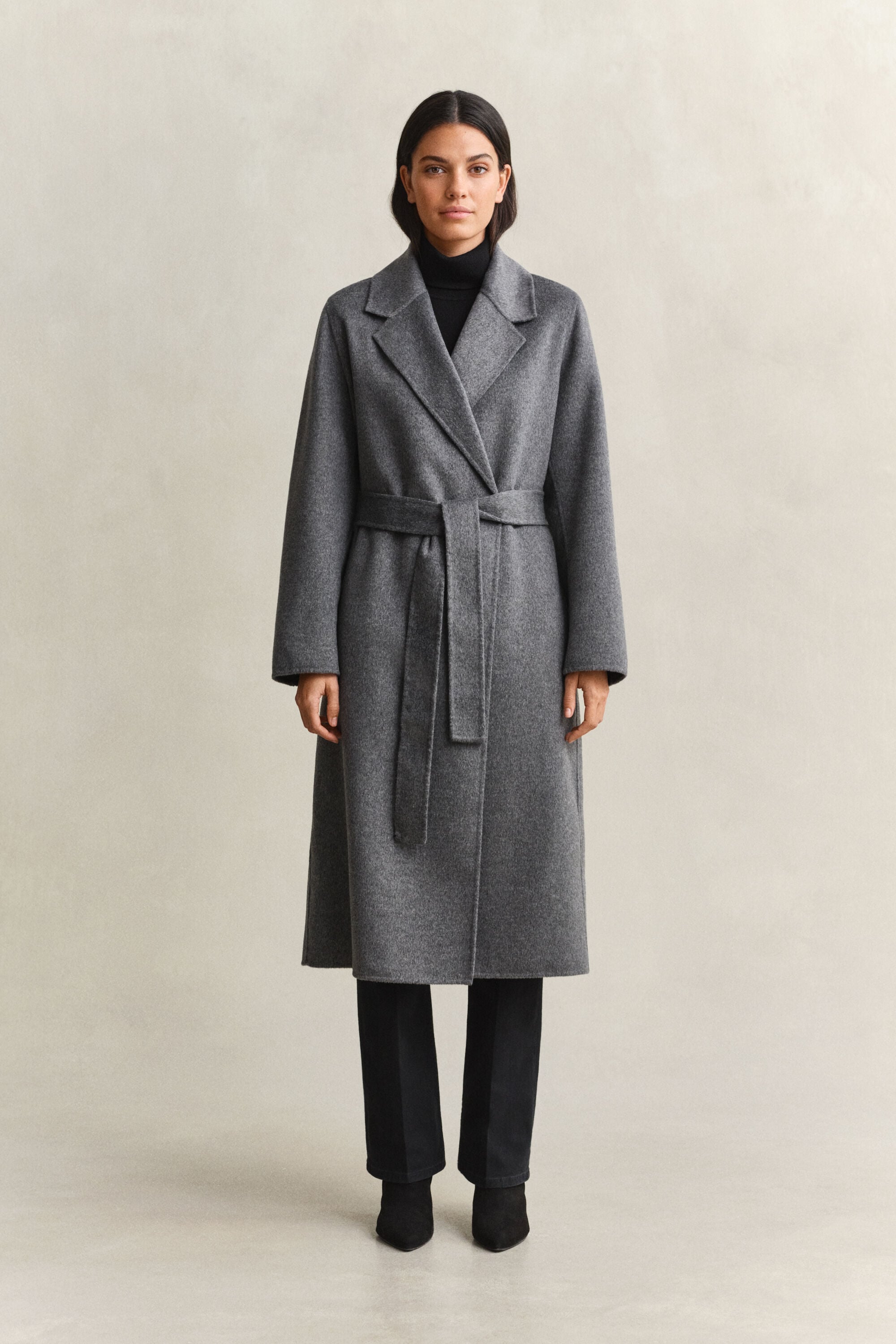 Handstitched Belted Coat