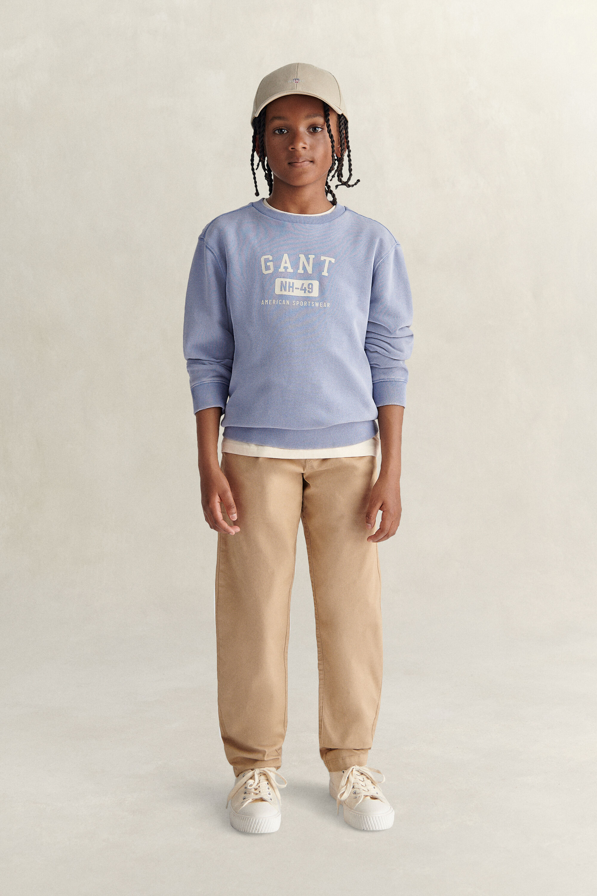 Teen Boys Washed Sweatshirt — FADED DENIM