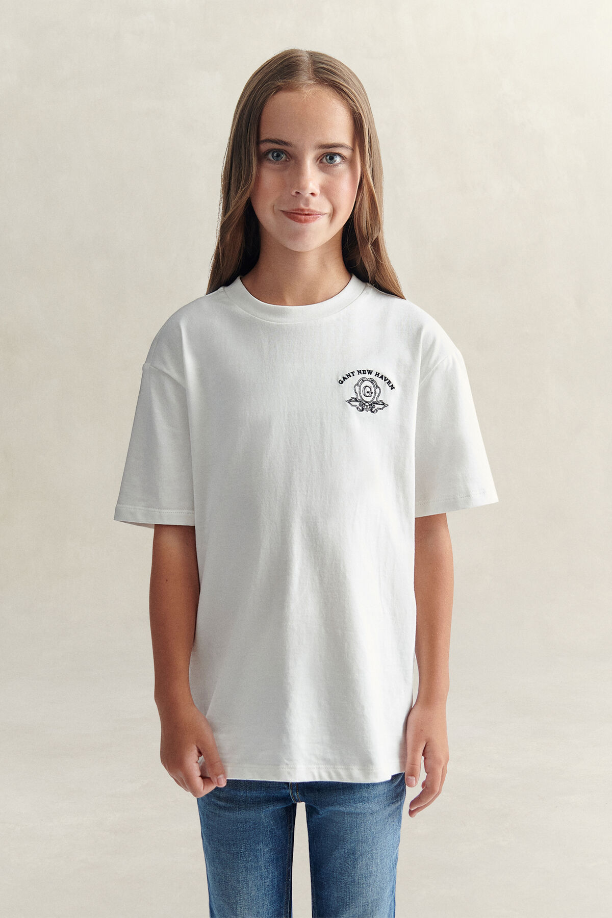 Teen Girls Graphic T-Shirt — CREAM