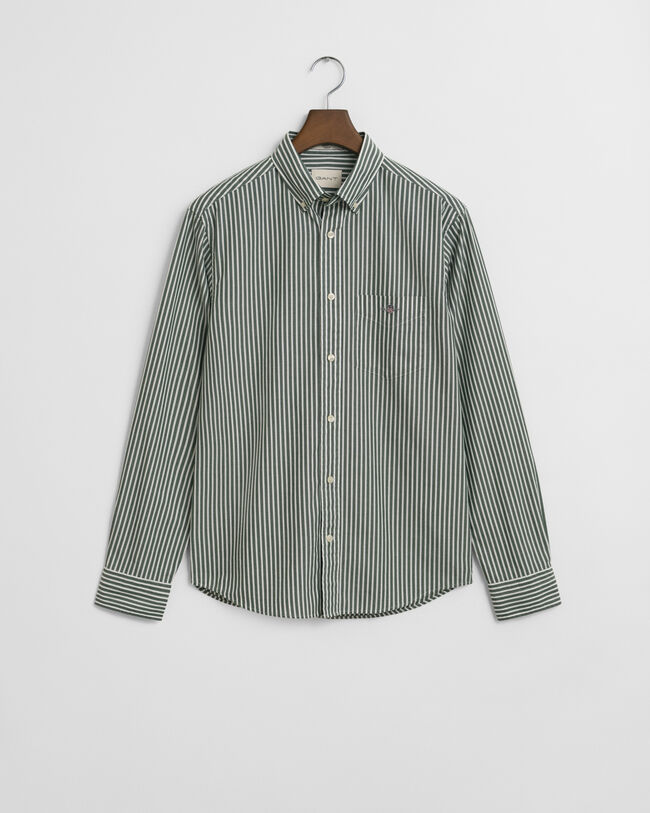Regular Fit Classic Striped Poplin Shirt