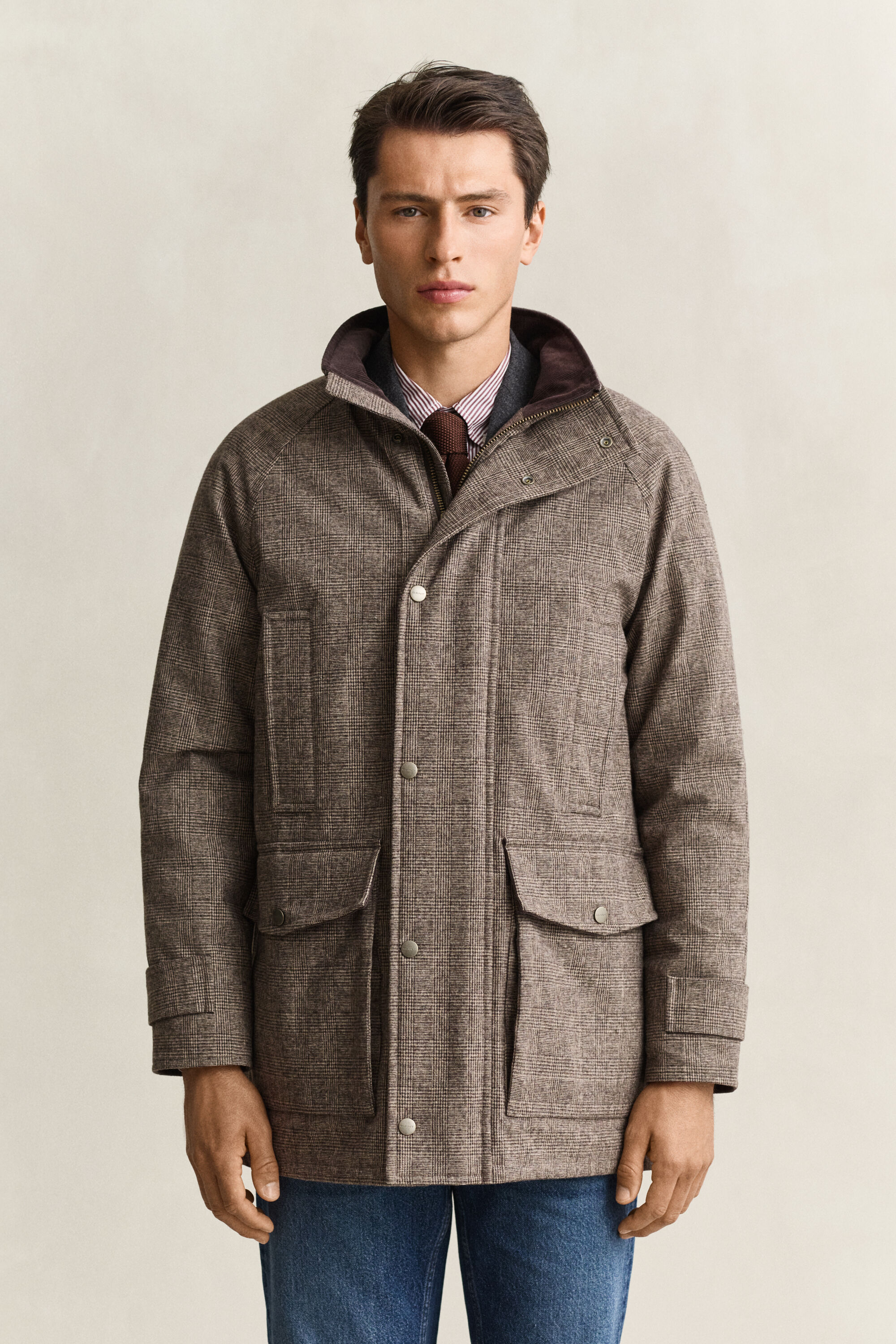 Wool Blend Double Decker Jacket