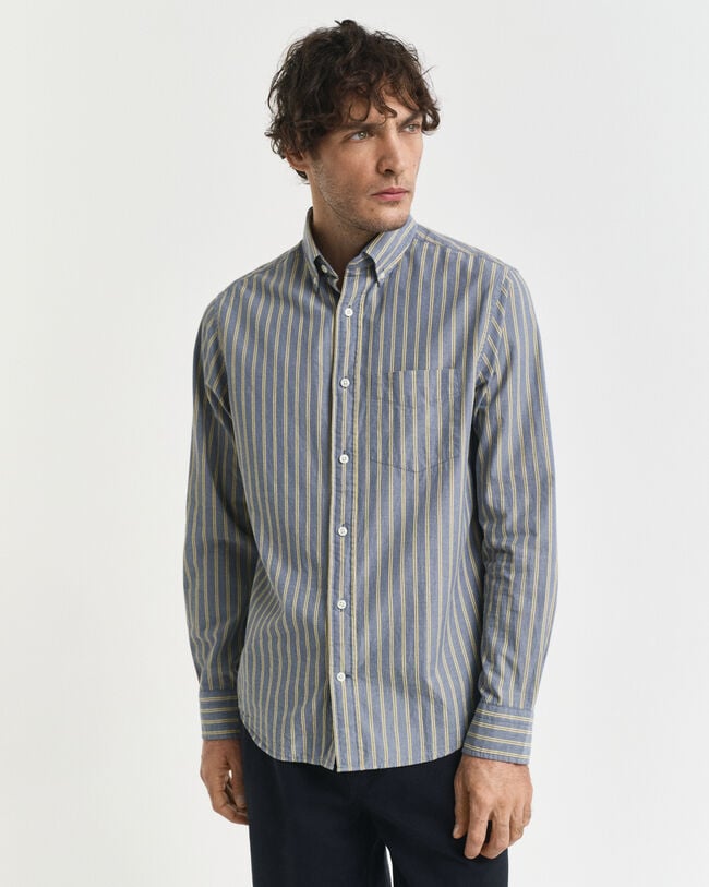 Regular Fit Striped Archive Poplin Shirt