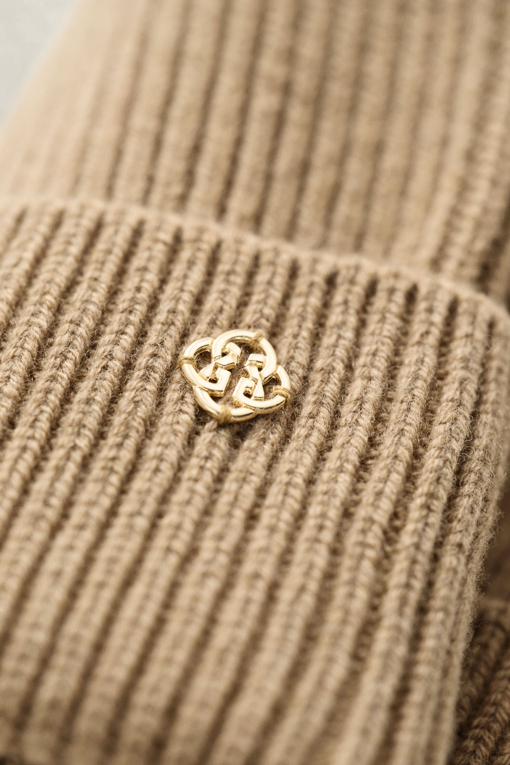 Ribbed Wool Beanie