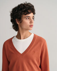 Light Cotton V-Neck Sweater