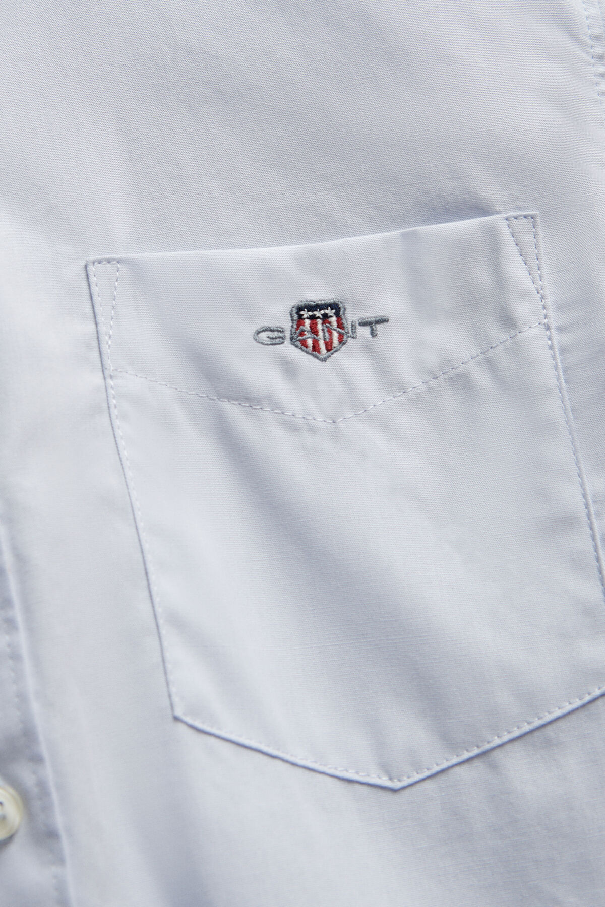 Teen Boys Shield Poplin Shirt — LIGHT BLUE