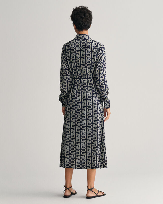 G Patterned Shirt Dress