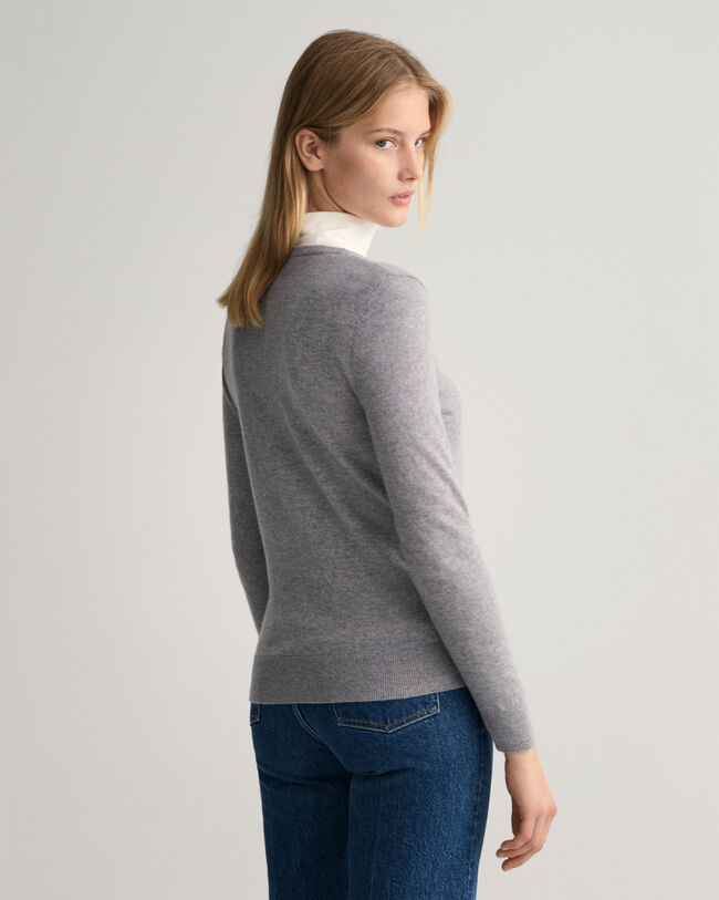 Extra Fine Lambswool V-Neck Sweater