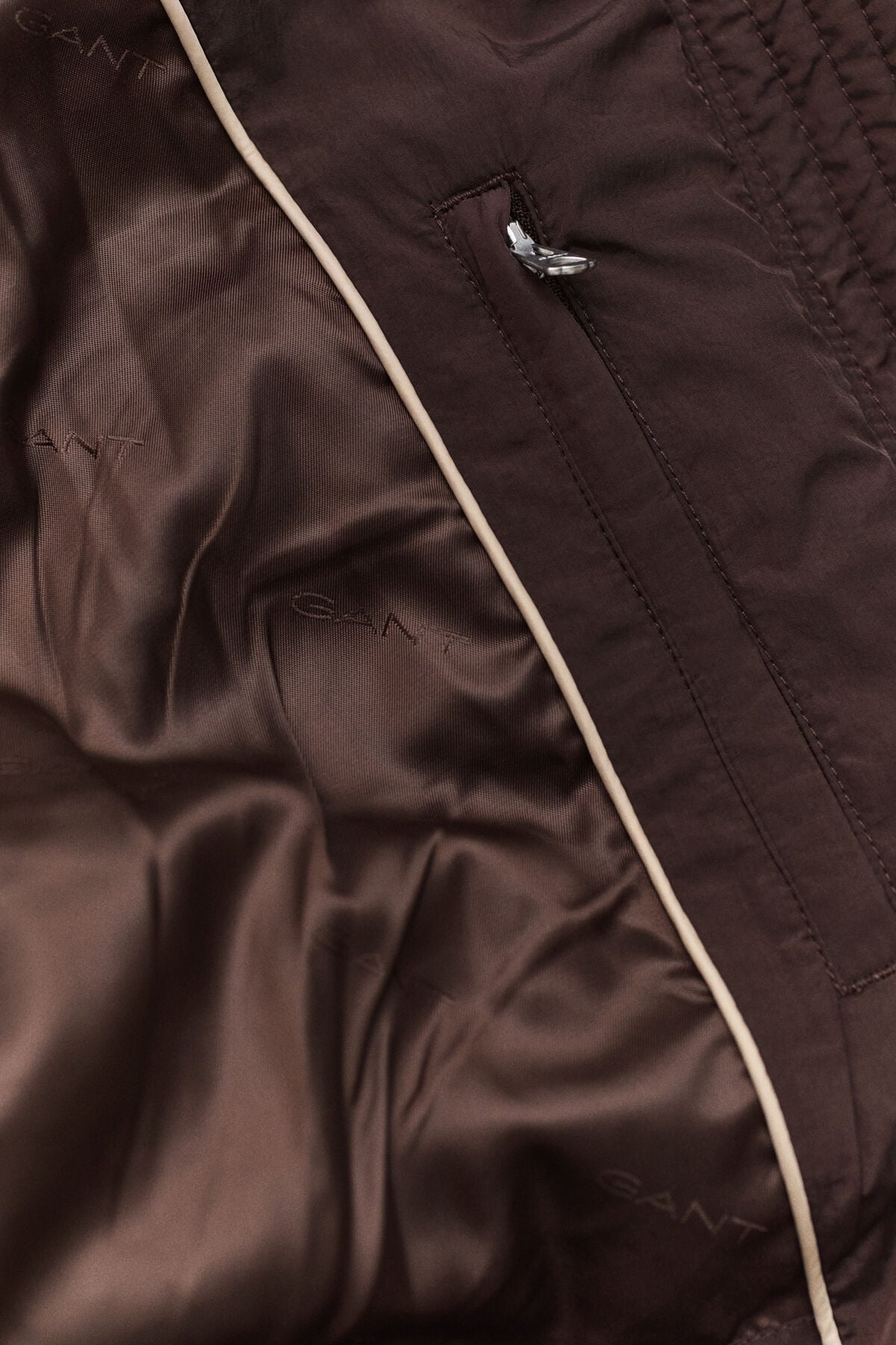 Long Down Coat — DEEP BROWN