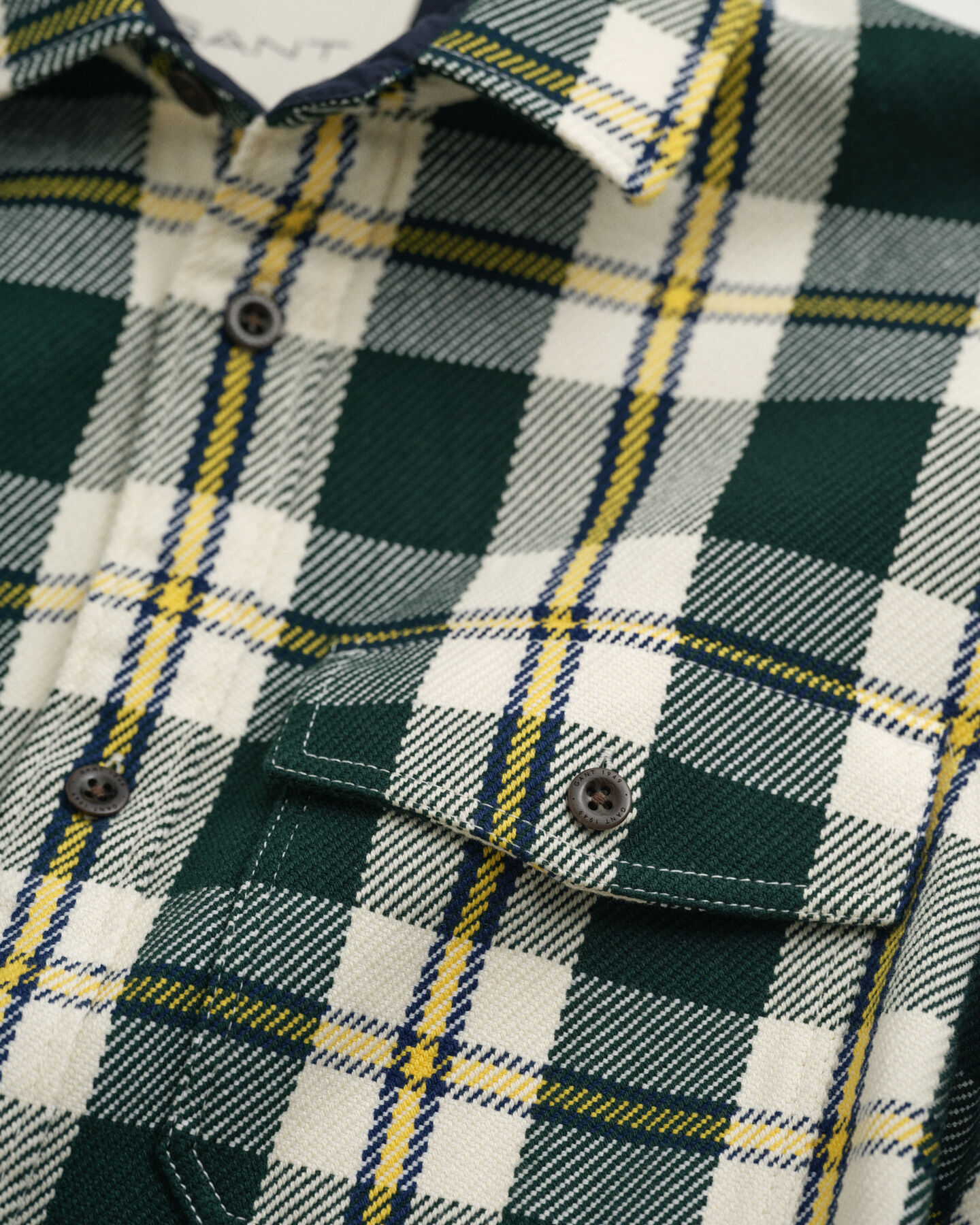 Checked Heavy Twill Overshirt