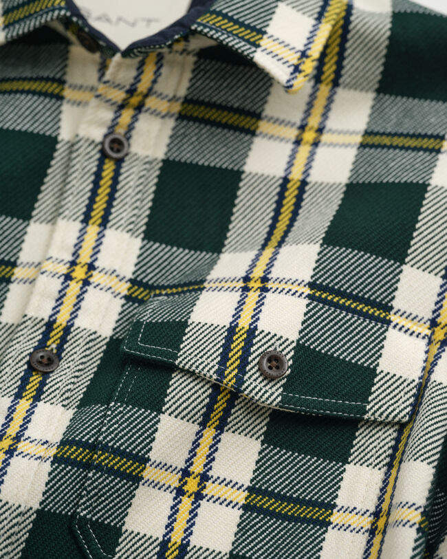 Checked Heavy Twill Overshirt