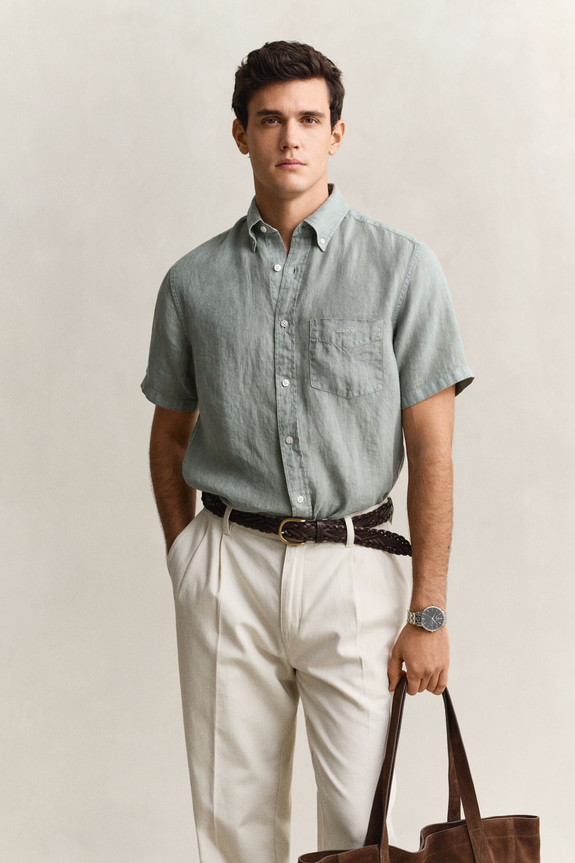 Short Sleeve Linen Shirt