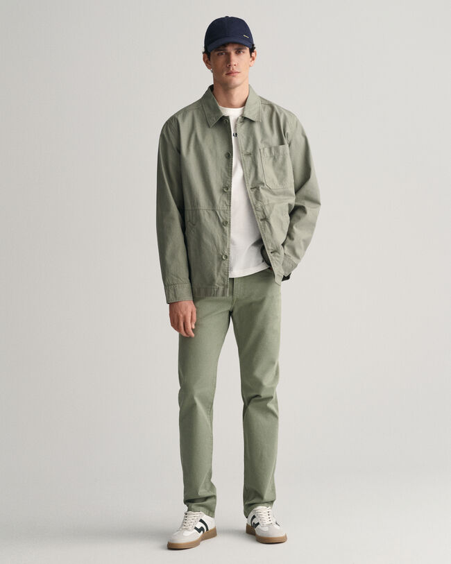 Garment-Dyed Overshirt