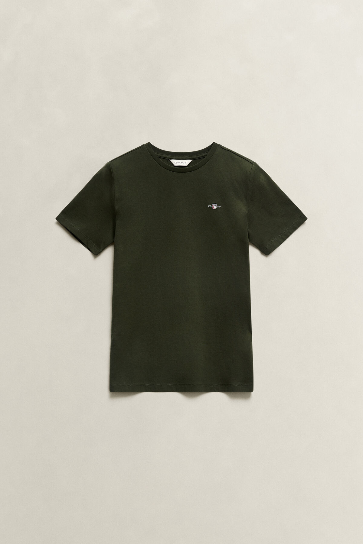 Teens Shield T-Shirt — DARK MOSS GREEN