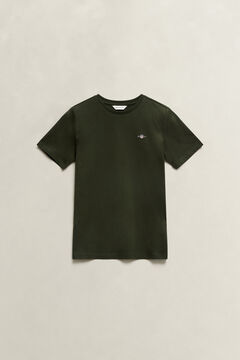 Teens Shield T-Shirt — DARK MOSS GREEN 2