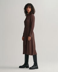 Slim Fit Geometric Shirt Dress