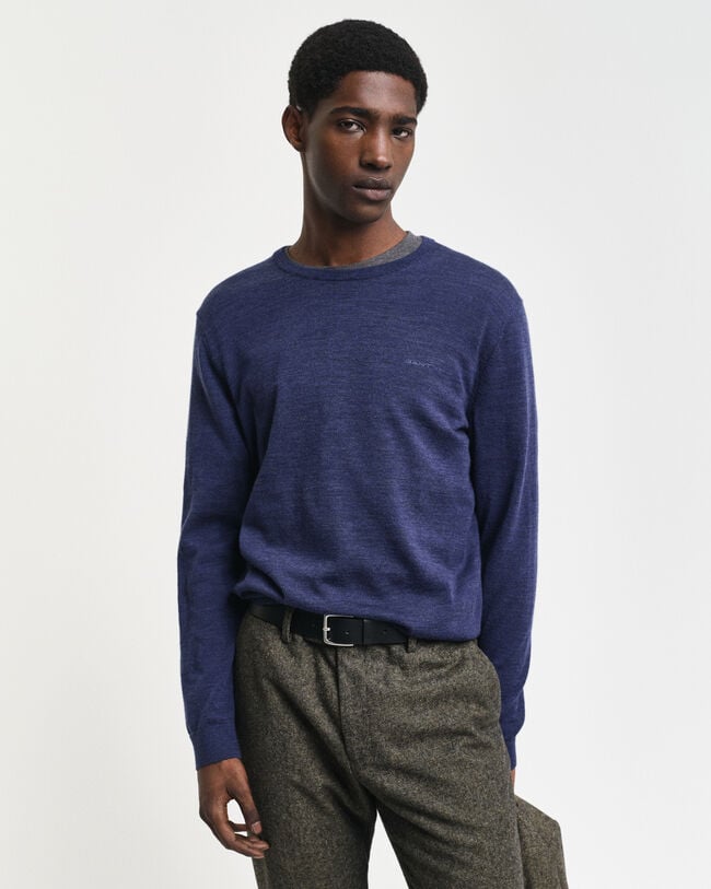 Extra Fine Merino Wool Crew Neck Sweater