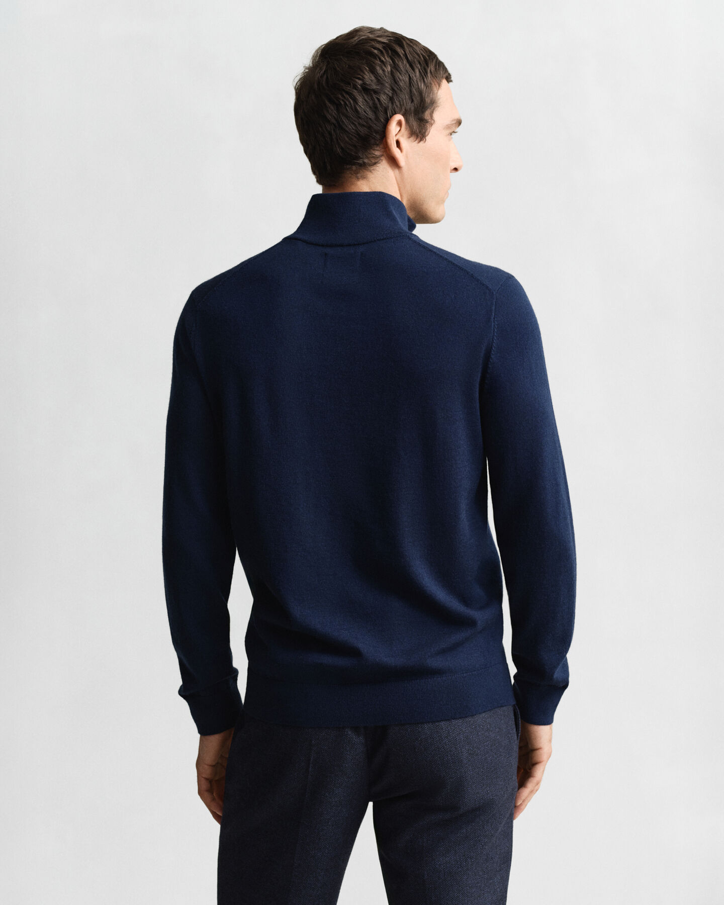 Extra Fine Merino Wool Half-Zip Sweater