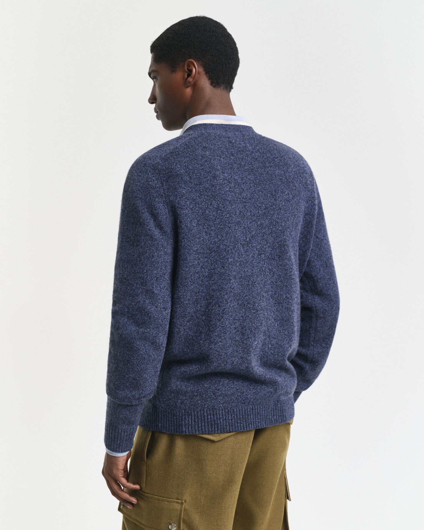 Wool Blend Mouliné Cardigan