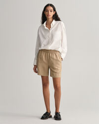 Linen Viscose Pull-On Shorts