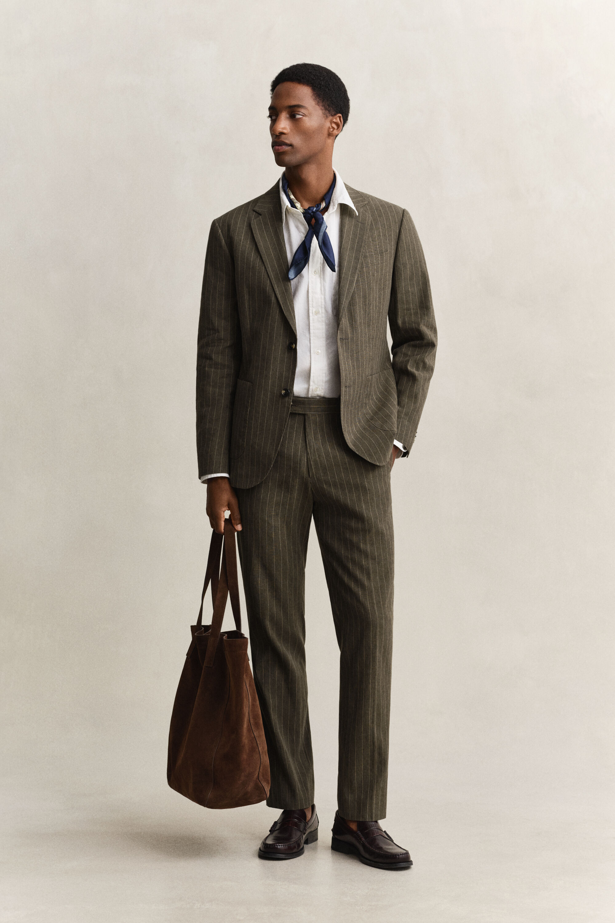 Pinstriped Suit Jacket