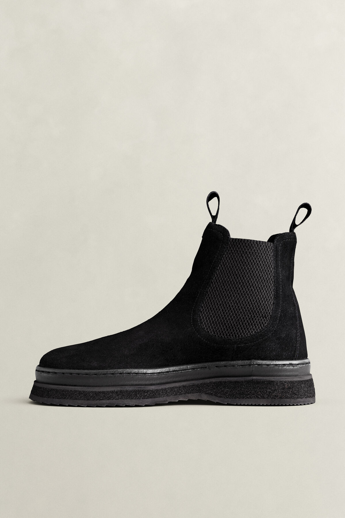 Blistown Suede Chelsea Boots — BLACK