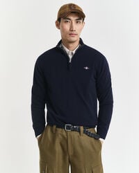 Superfine Lambswool Half-Zip Sweater