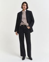 Soft Wool Cashmere Blend Crew Neck Sweater