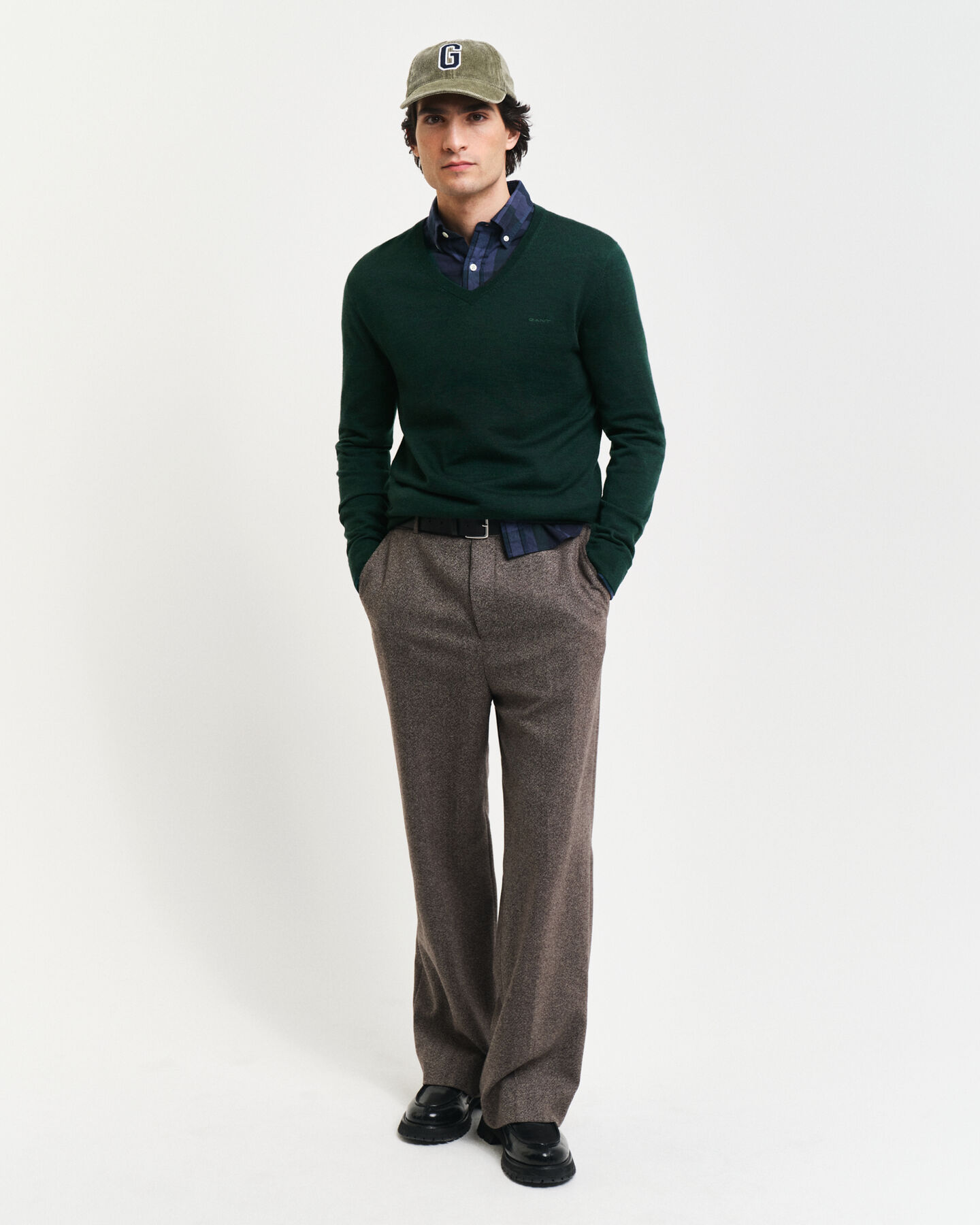 Extra Fine Merino Wool V-Neck Sweater