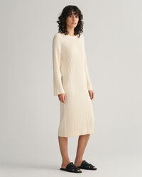 Cable Knit Crew Neck Dress