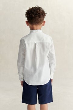 Boys Shield Oxford Shirt — WHITE 3