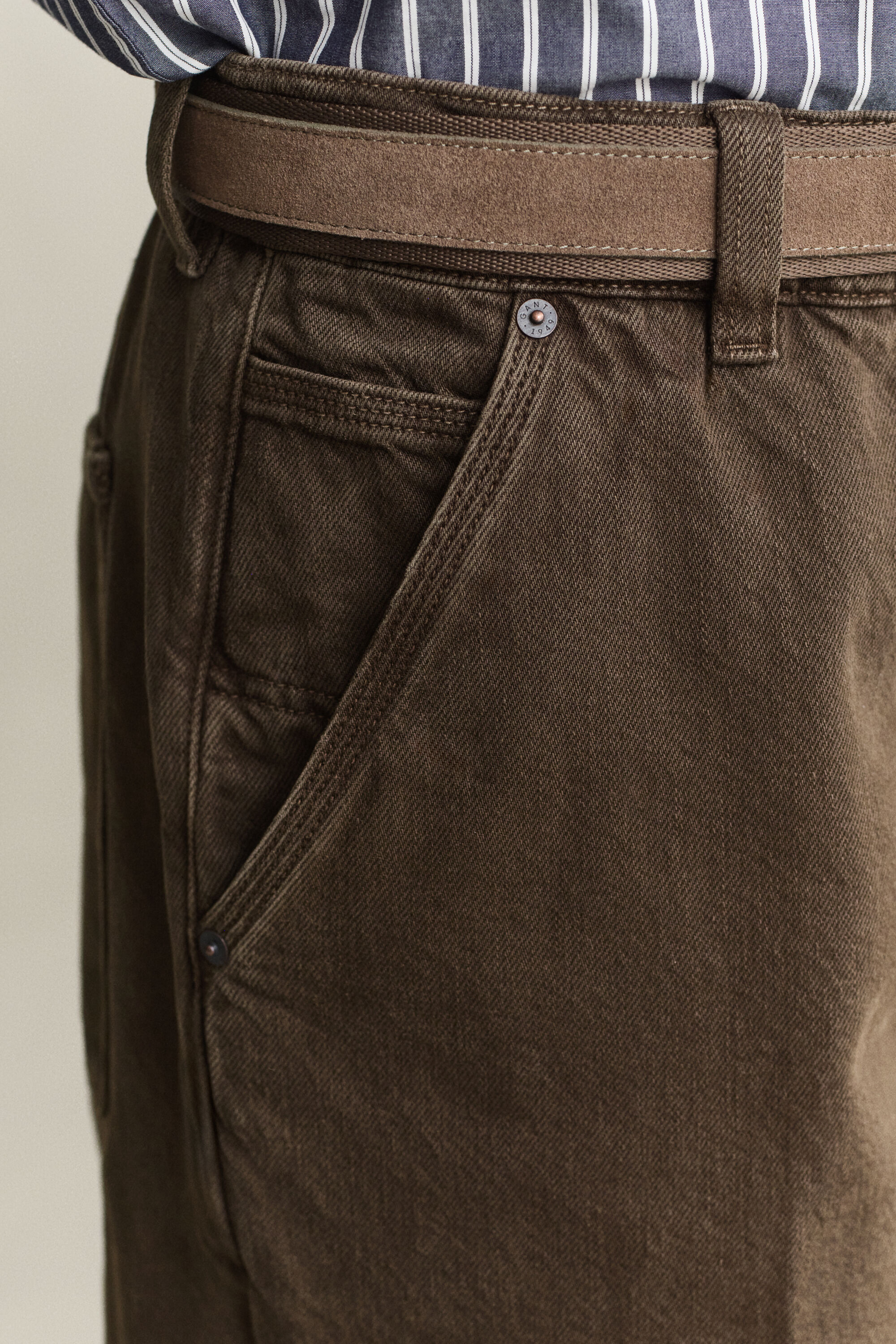 Overdyed Jeans — SHADOW BROWN
