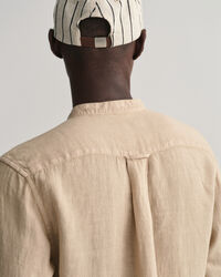 Regular Fit Garment-Dyed Linen Shirt