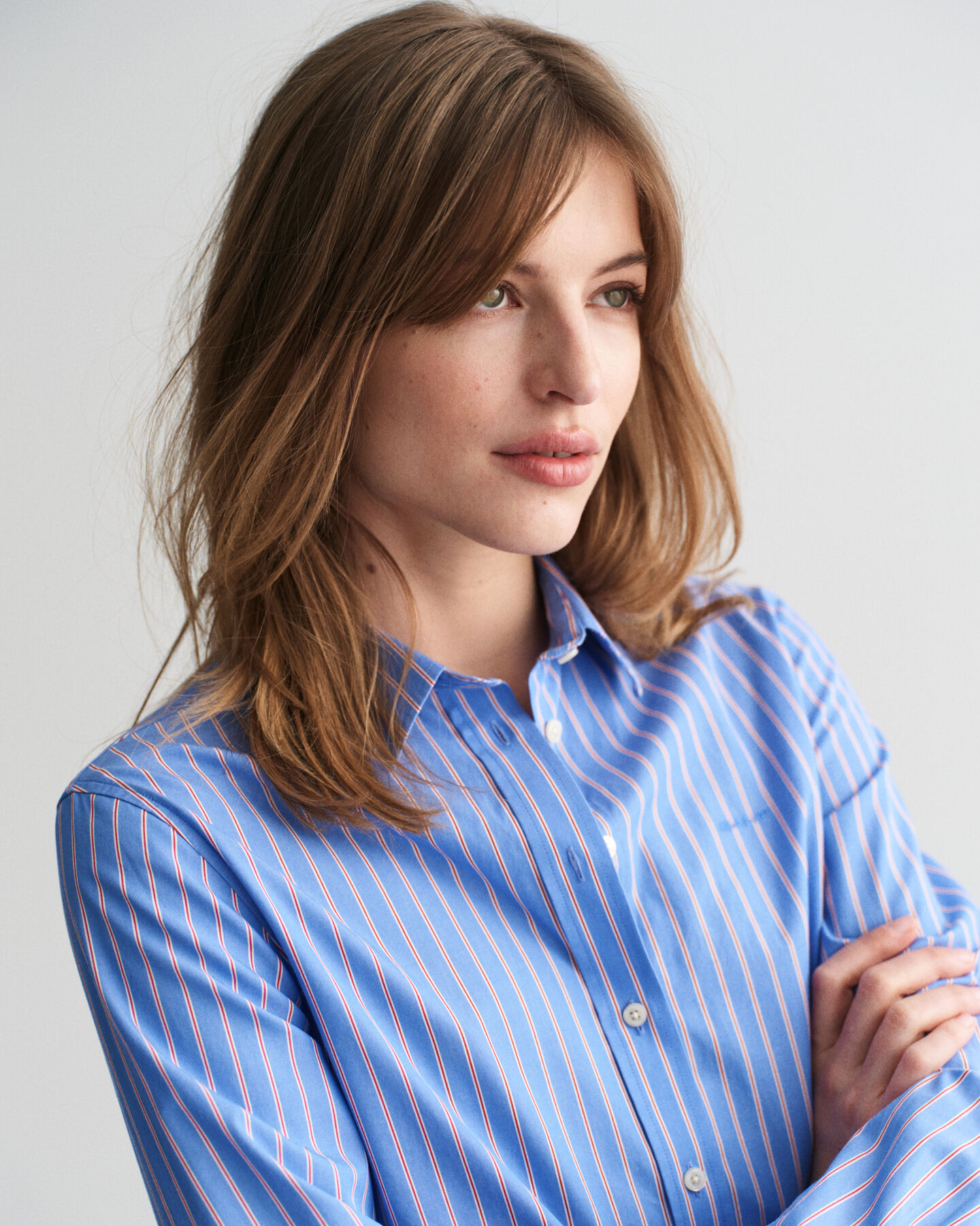 Regular Fit Classic Striped Poplin Shirt