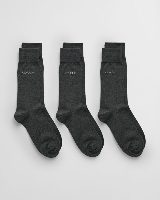 3-Pack Mercerized Cotton Socks